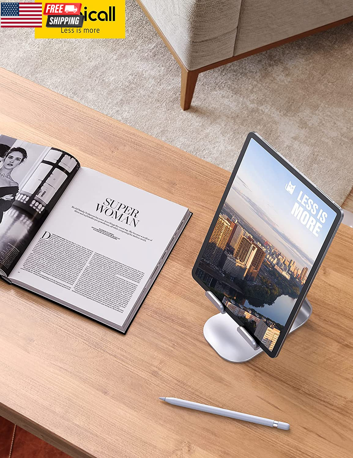 Tablet Stand, Adjustable Tablet Holder - Desktop Stand Dock Holder for 4-13" Tab