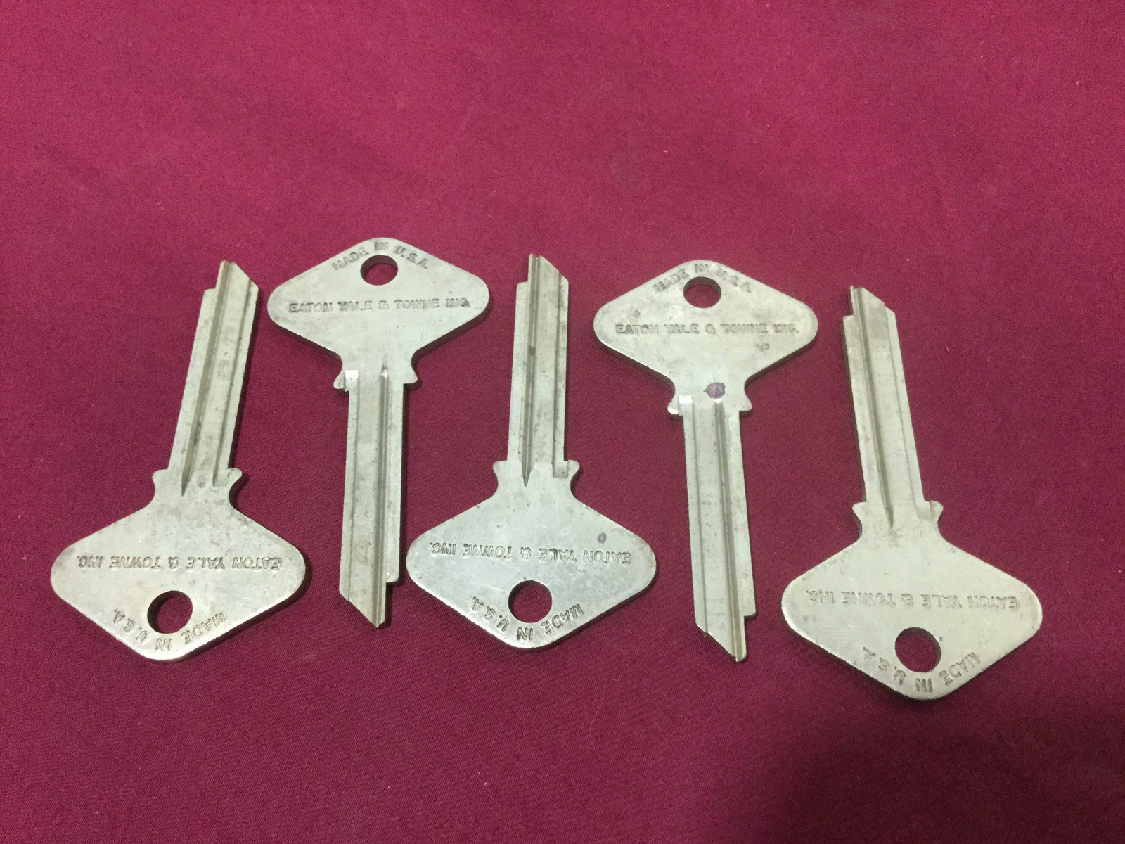 Yale & Towne GA Keyway 7 Pin Key Blanks, Set of 5 - Locksmith
