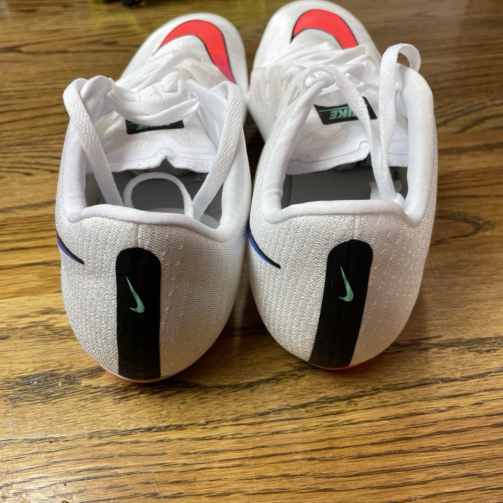 Nike Zoom Ja Fly 3 White Multicolor Track Field Spikes Mens Size 13 865633-101