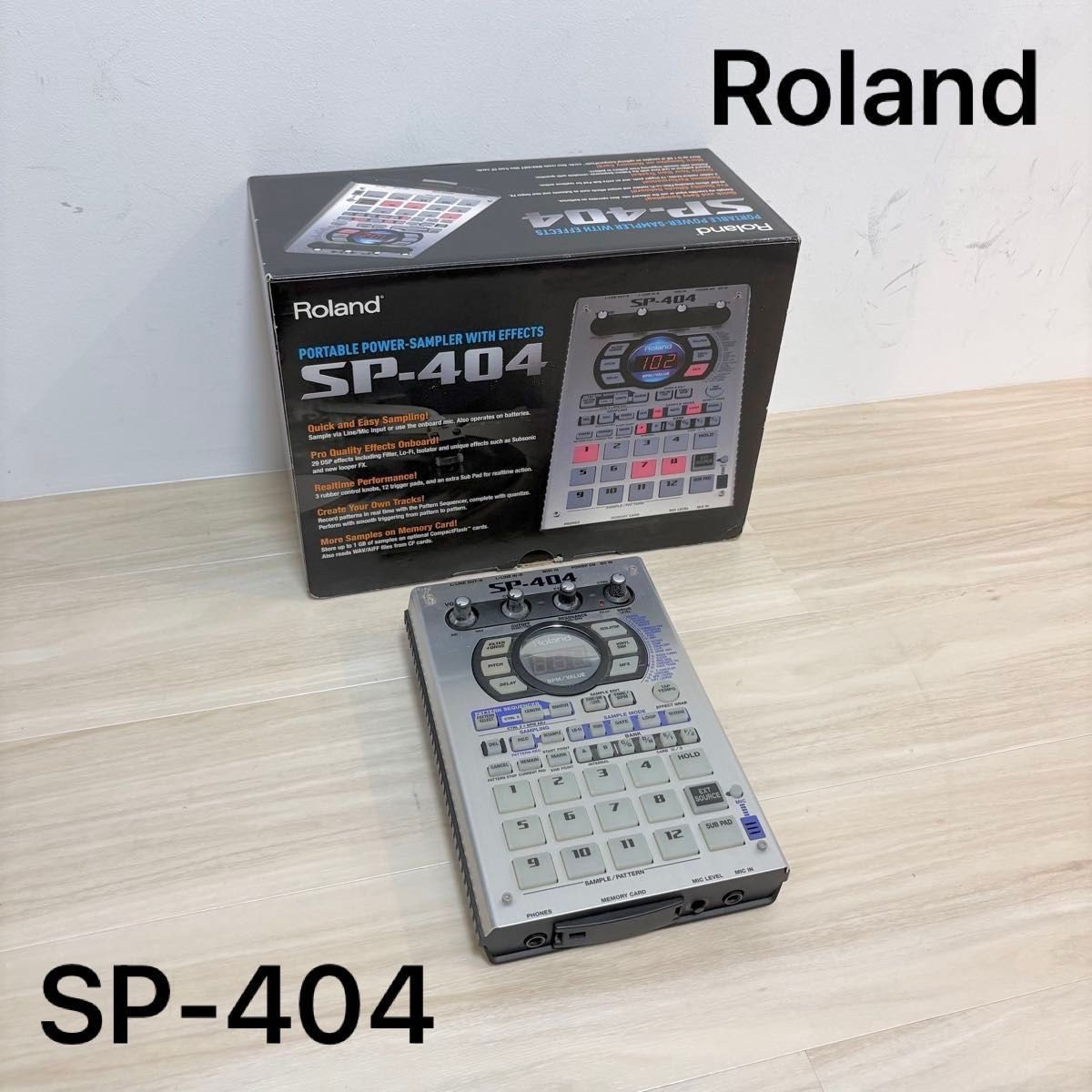 Roland SP-404 Portable Sampler Sequencer Effects Tested Original Box Japan Used