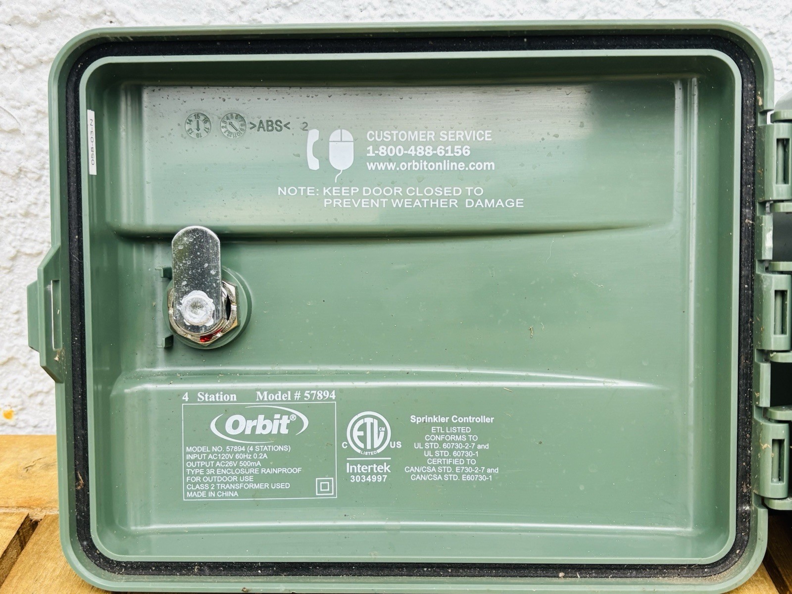 Orbit 4-Zone Outdoor Sprinkler Timer 57894 Irrigation Control Panel Controller