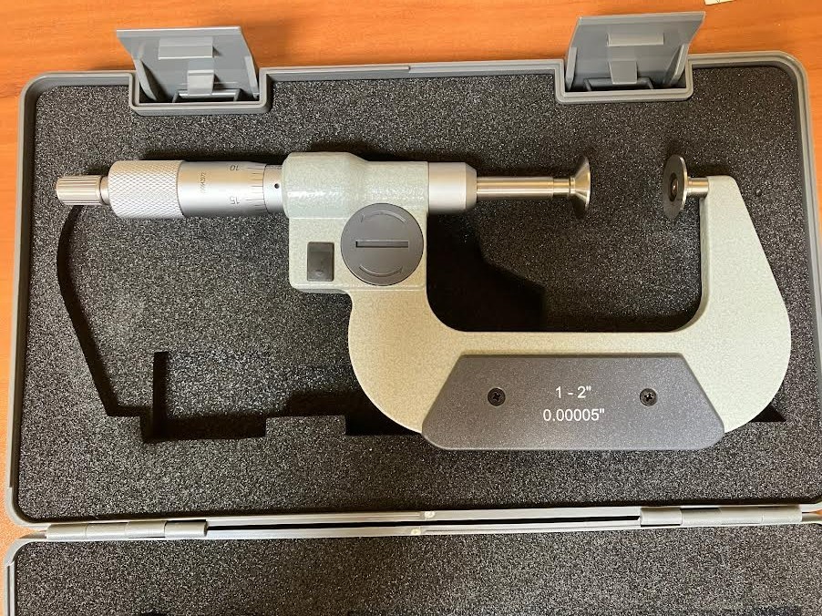HAAS 1-2 DIGITAL DISC MICROMETER, NEW - OPEN BOX