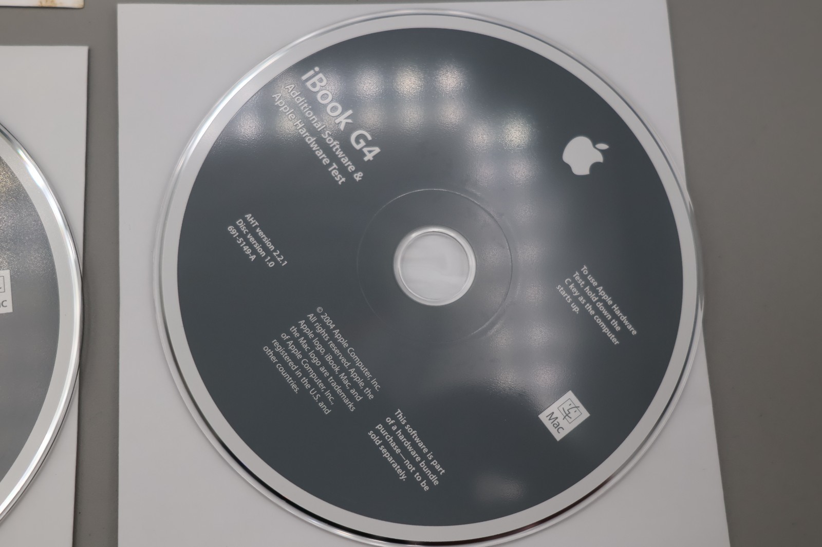 Apple iBook G4 Mac OS Discs Install Disc SET Additional Software & Hardware Test