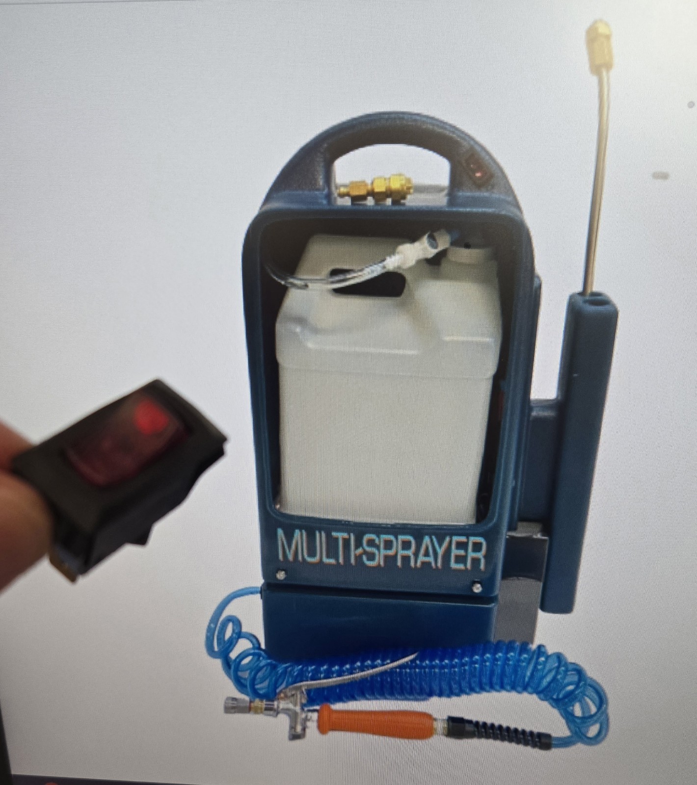 Carpet Cleaning 3M MultiSprayer on off switch.  Switch lights up when on