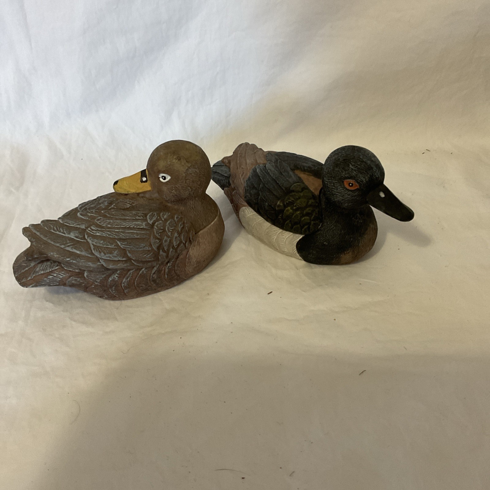 Set Of Two Duck Shaped Trinket boxes From Crafts & Treasures