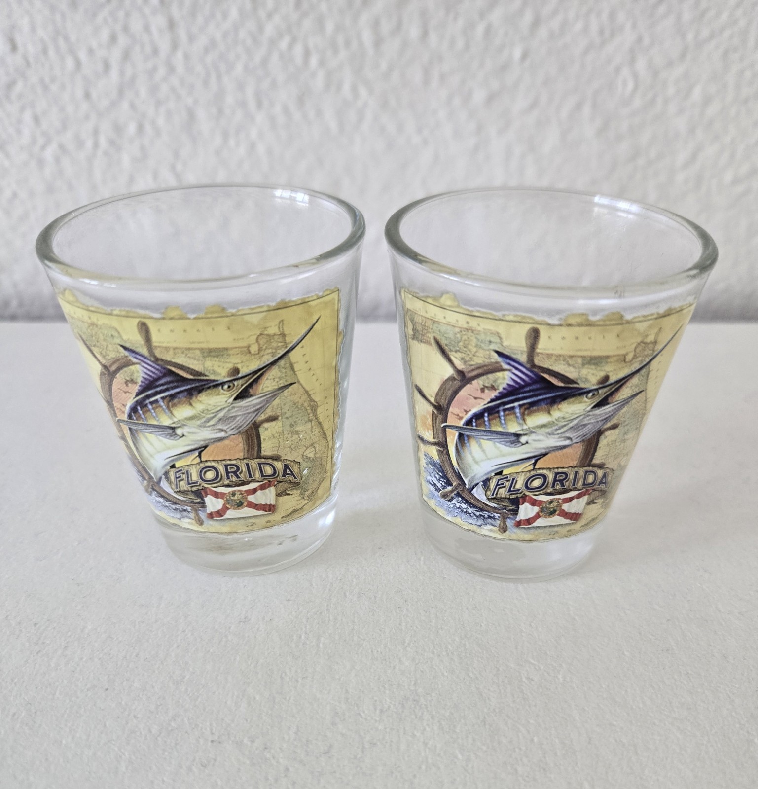Set of 2 Florida Shot Glasses