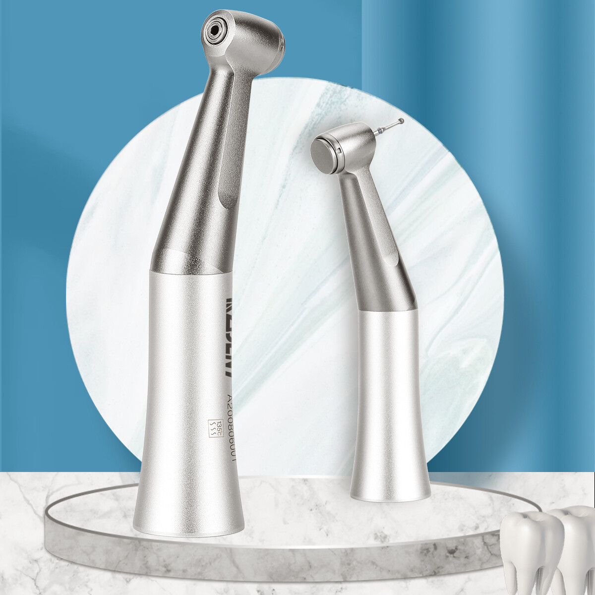 Dental 1:1 Slow Low Speed Handpiece Push Button Contra Angle Attach