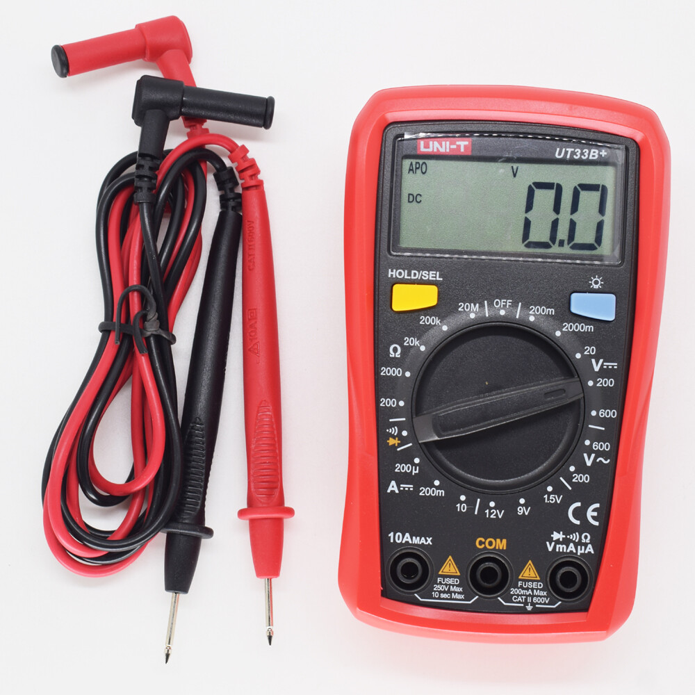 1pc UNI-T Palm-Size UT33B+ Digital Multimeter Volt Ohm Amp Resistance Test Meter