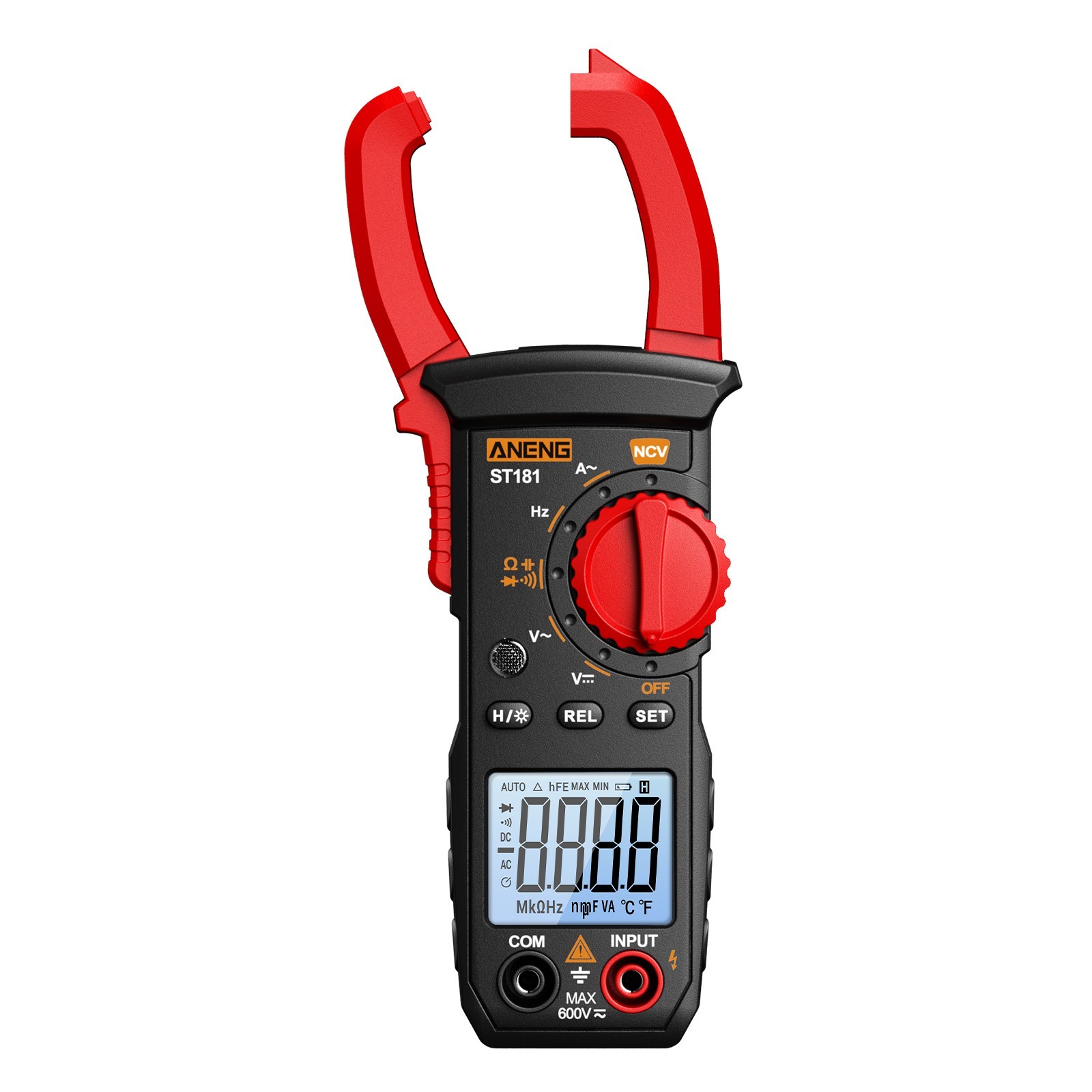 ANENG Digital Clamp Meter Multimeter Tester AC DC Auto Range NCV 4000 Counts US
