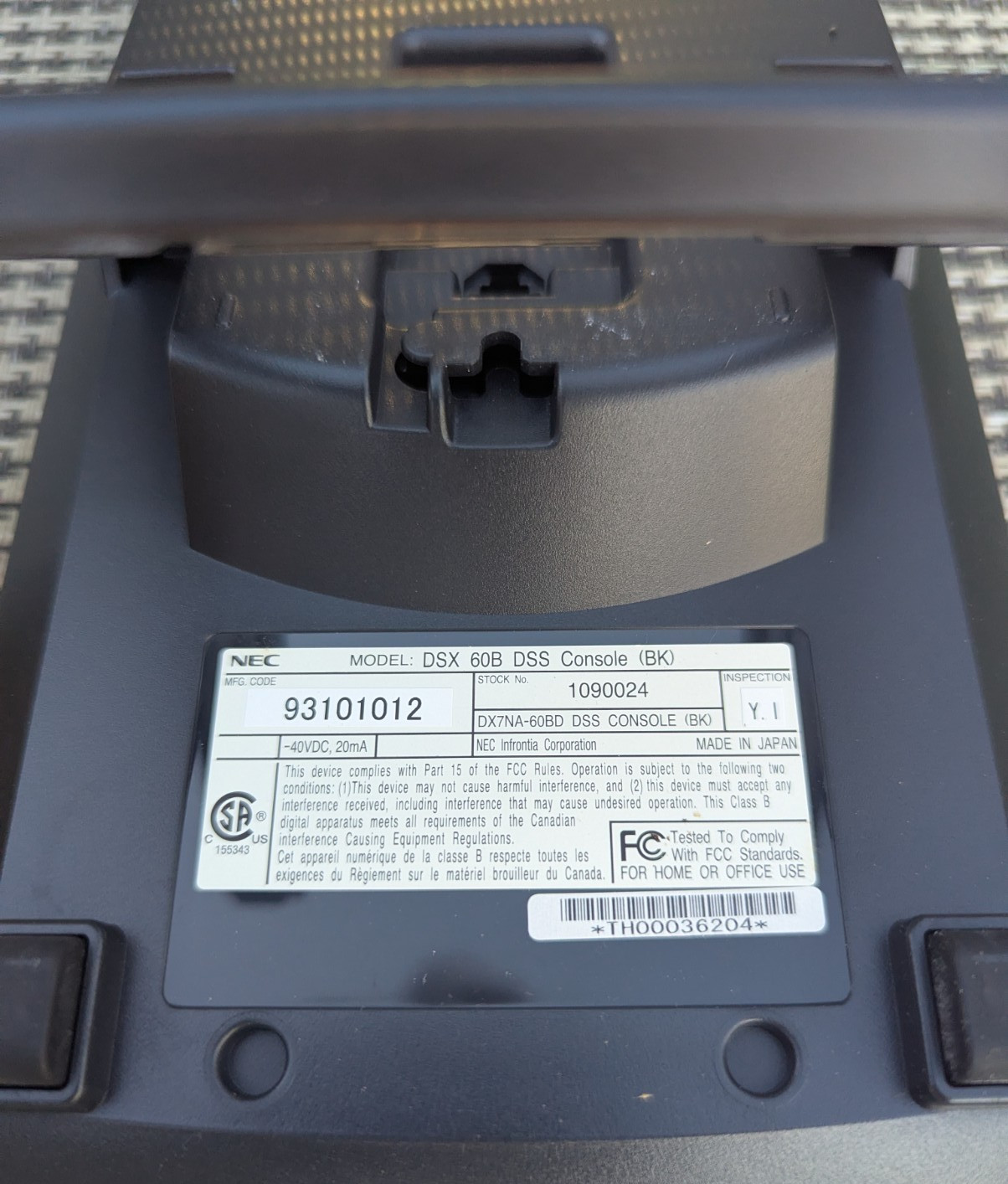 NEC Model DSX 60B DSS Console