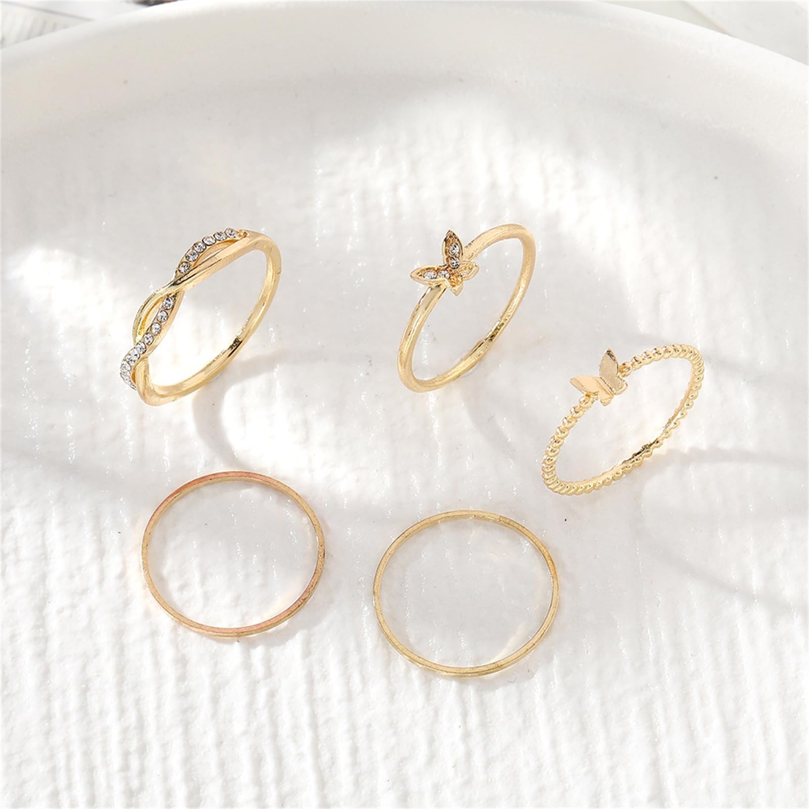 Knuckle Rings Set for Women,Simple Dainty Stackable Finger Ring Pack Minimali...