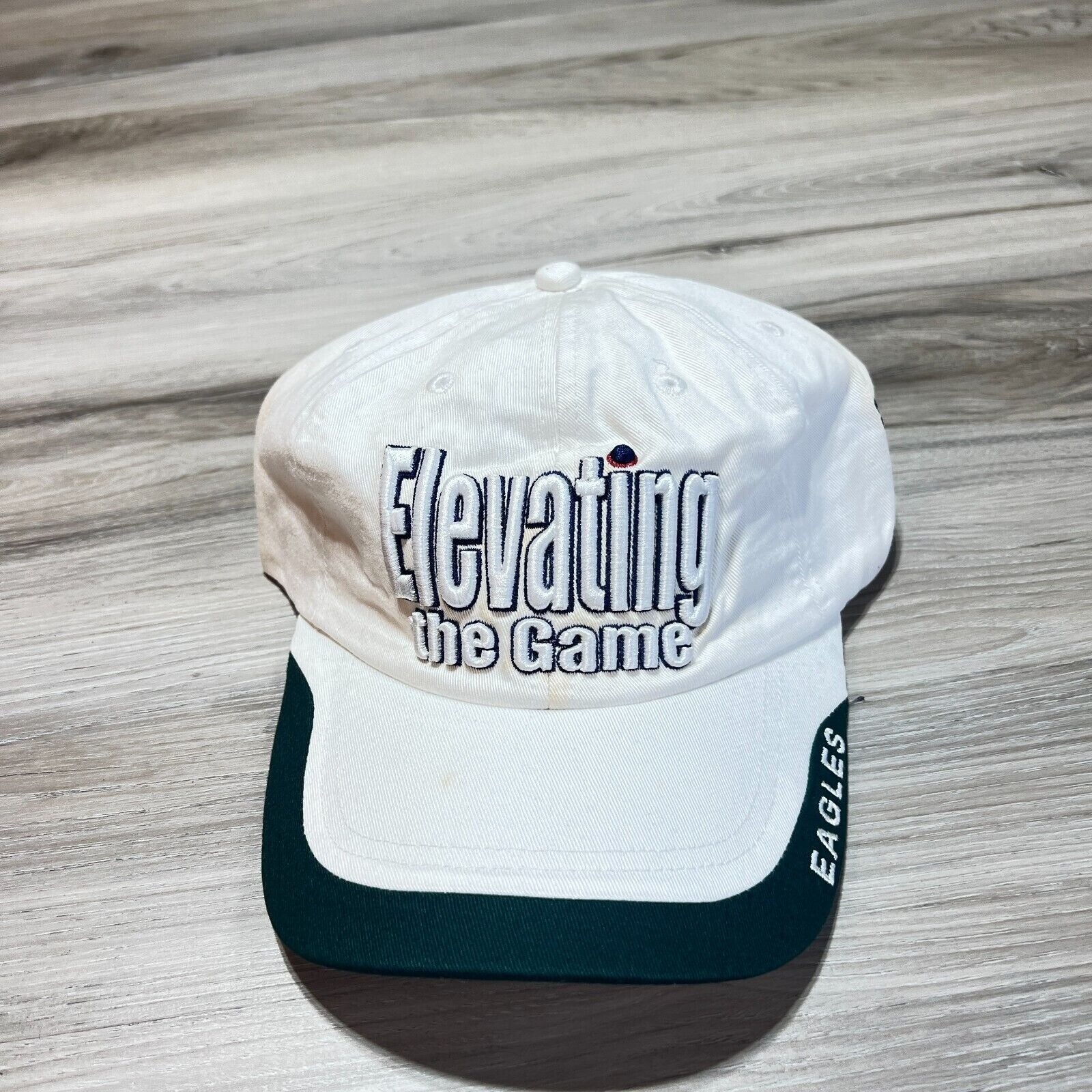 Elevating the Game PGA Tour Snap Back Hat Cap White Golf Embroidered EUC