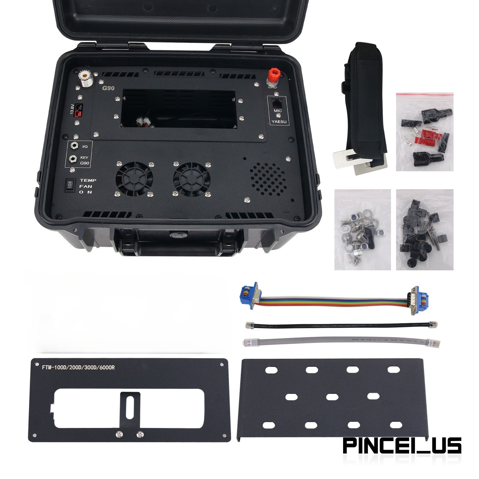 for Xiegu G90 TFM-300DR/6000R pe66 Hamgeek Waterproof Safety Storage Carry Box