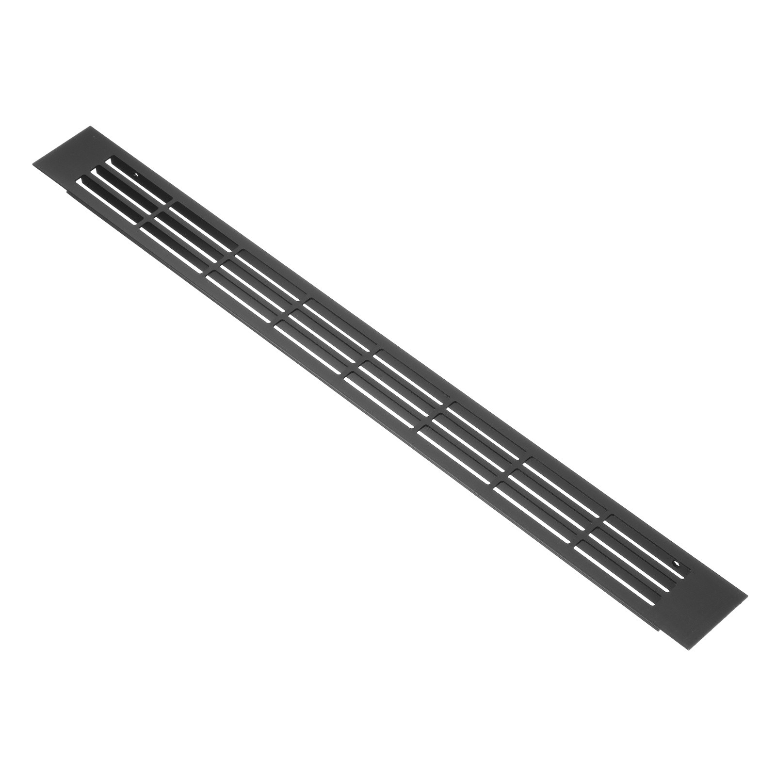 Door Air Vent Cover, 15.7"x1.4" Rectangle Grille Ventilation Cover, Black