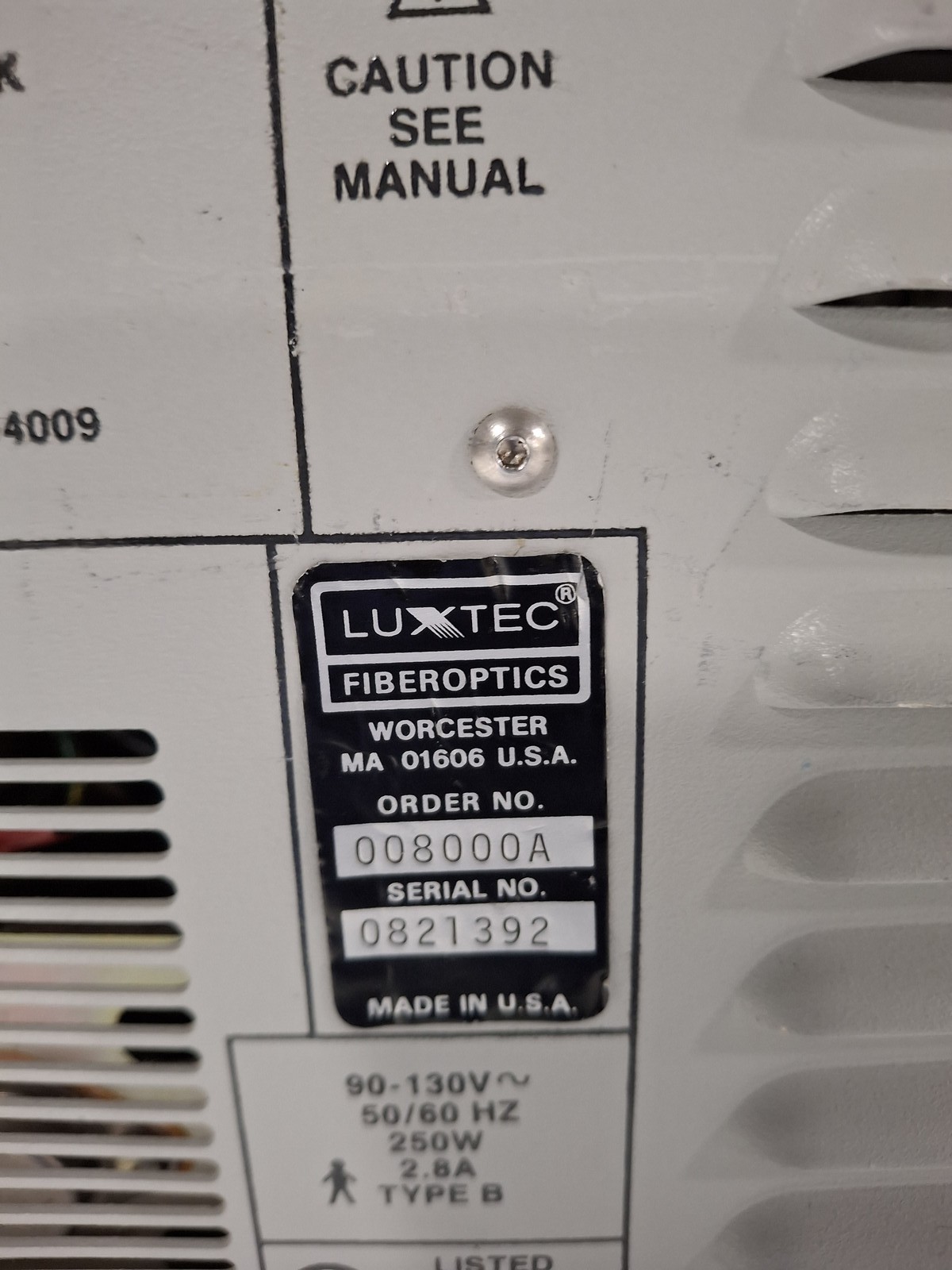 Luxtec ACO Series 8000 Light Source