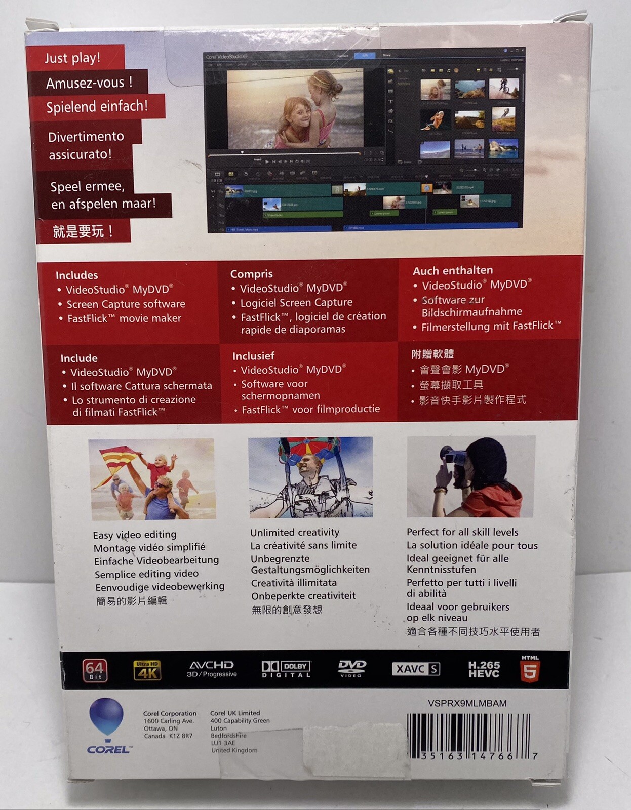 Corel VideoStudio Pro X9 For Windows Old Version (DVD)New