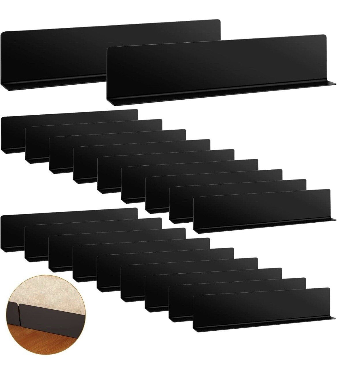 NEW 12 Pcs Under Couch Blockers Sofa Under Furniture Stop Pet Toys Easy Install
