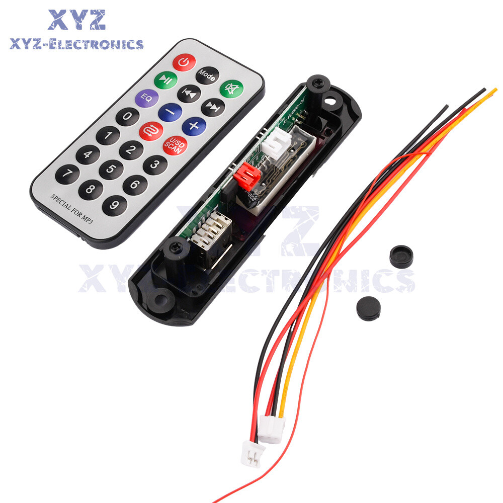 DC5V/12V 3.5 AUX MP3 WMA Decoder Board Module USB TF Remote SD FM Radio for Car