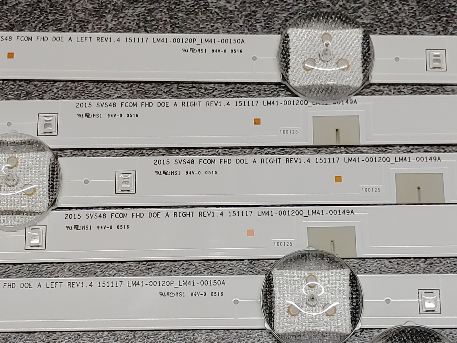 SAMSUNG UN48J5200 LED Strip Set NEW LM41-00149A