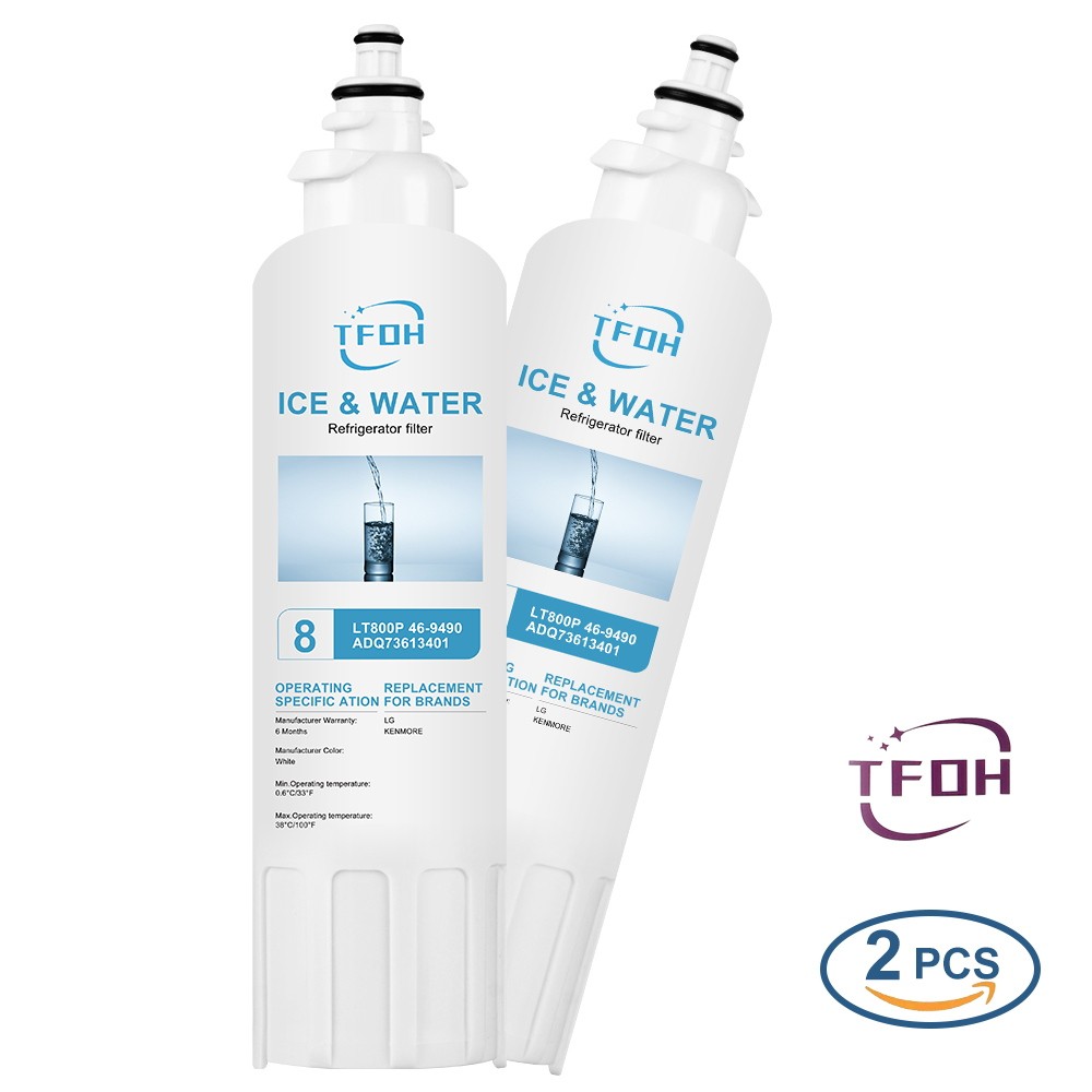 2 Pack LG LT800P Refrigerator Water Filter Replacement New Sealed fit ADQ736134