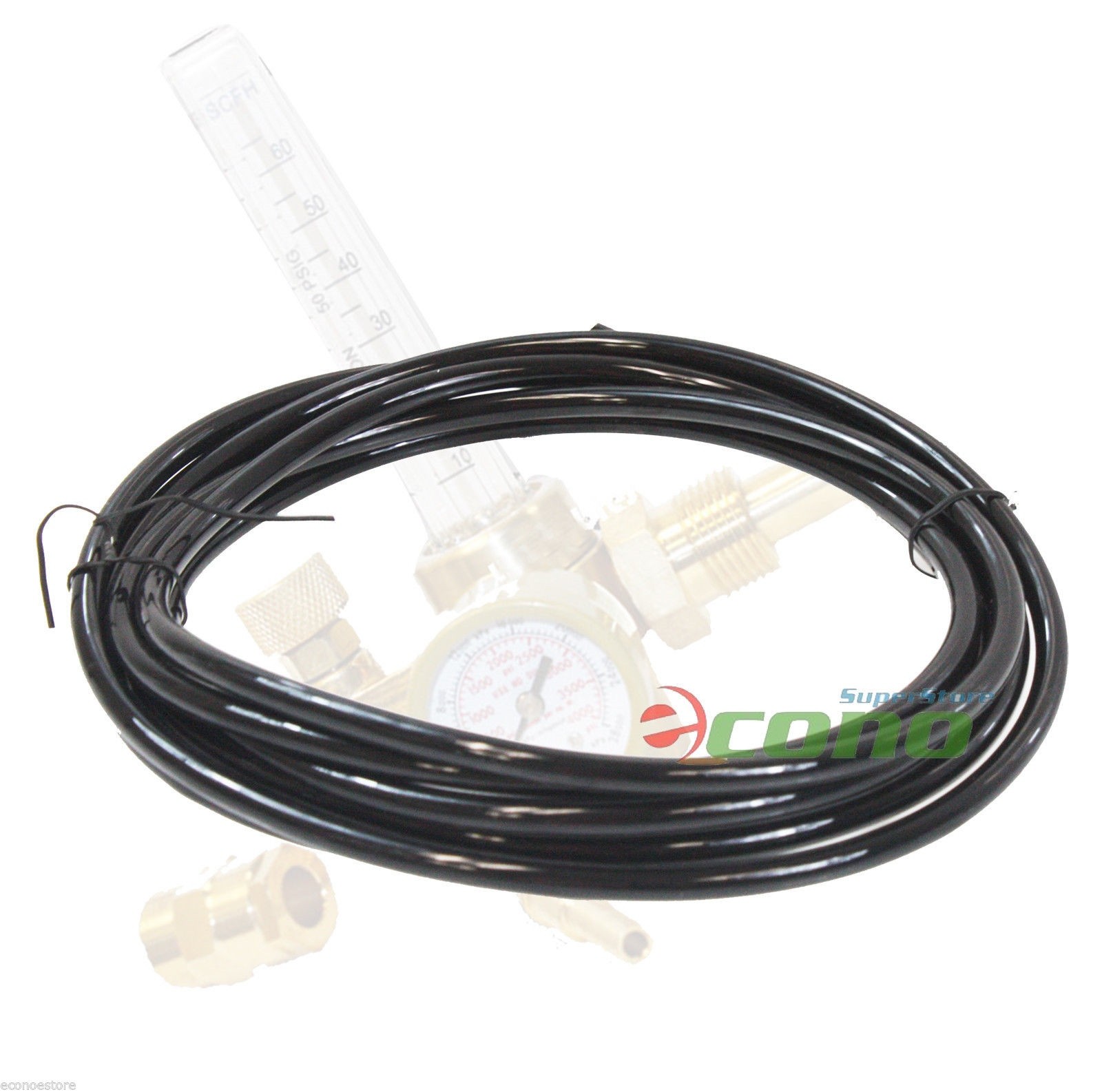 12ft Hose For Argon CO2 CGA580 Flow Meter Weld Gas Regulator Gauge
