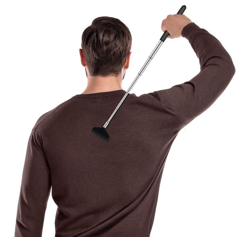 6 Pack Extendable Back Scratcher - Portable Telescoping Metal Back Scratcher