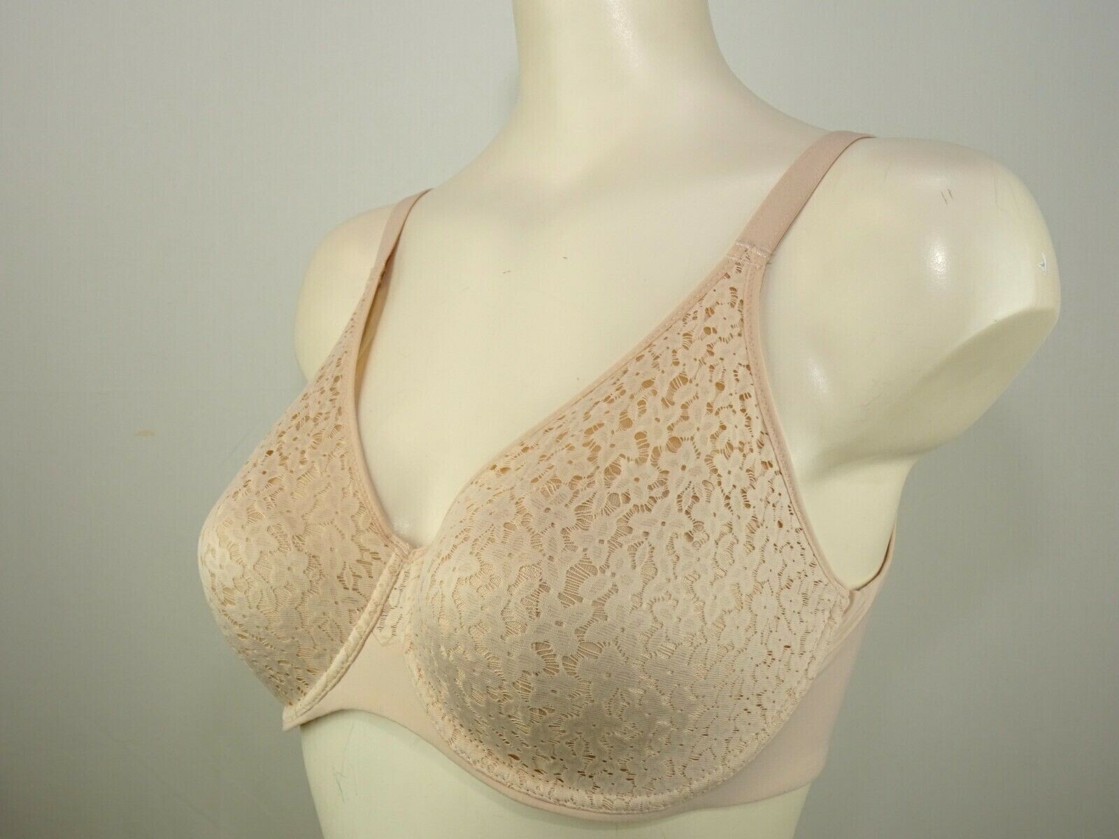 Chantelle Group 13F1 Underwire Unlined Mesh Rose Full Coverage Bra size 34D