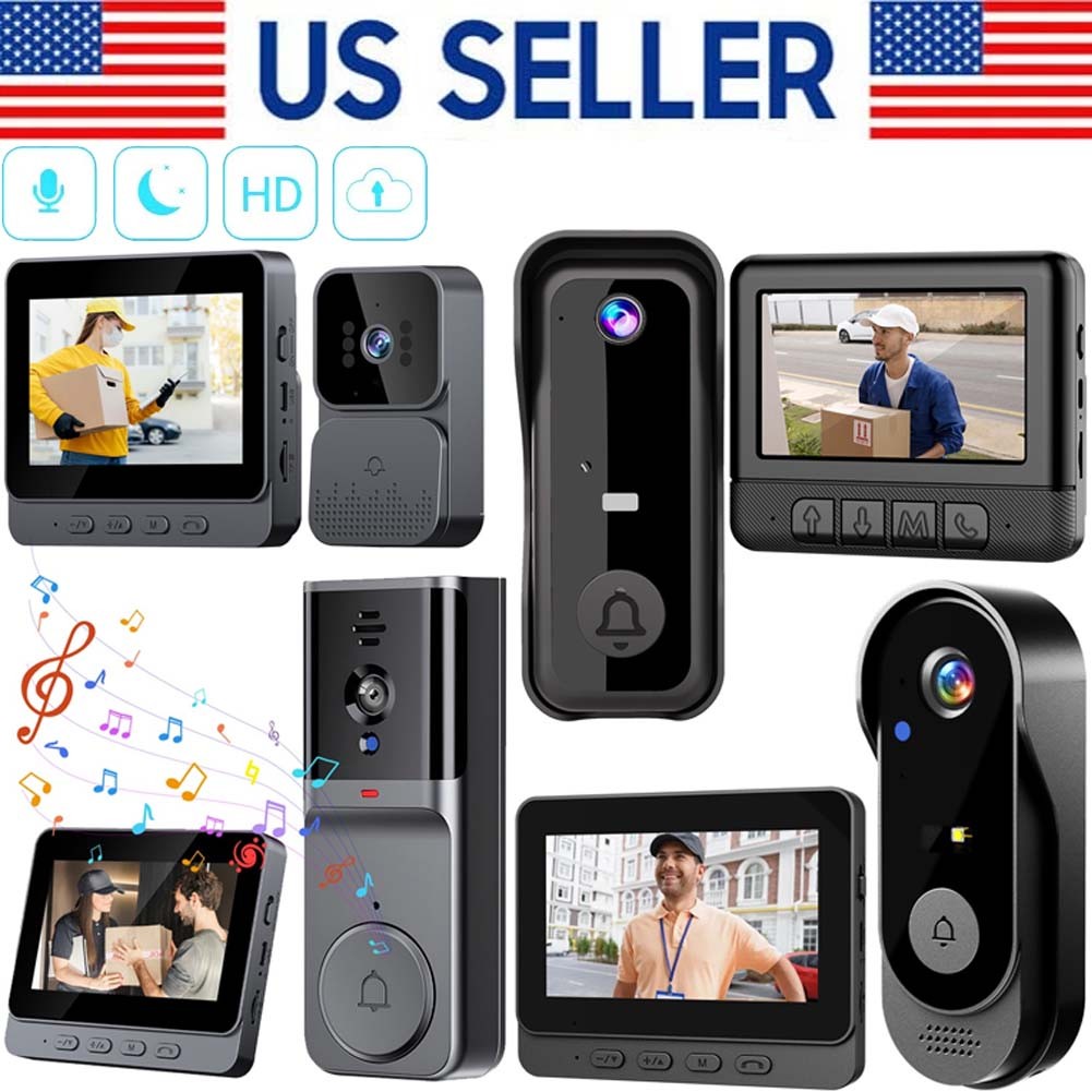 2.4GHz Wireless Doorbell Camera Phone Door Video Intercom Security Bell