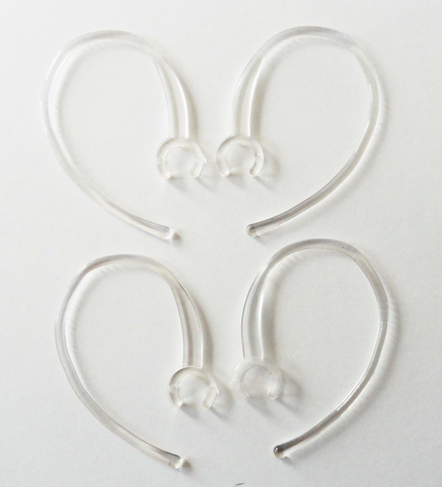 Universal Small Clamp Bluetooth Ear Hook Loop Clip Replacement Clear-4