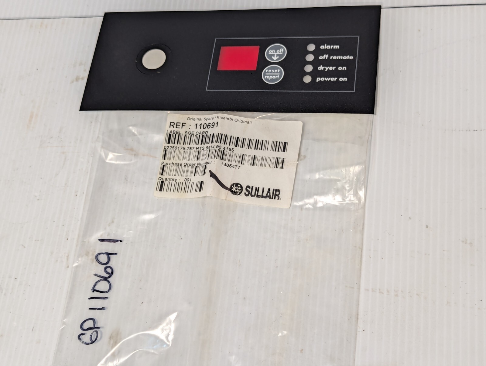 Sullair 110691 SGE card replacement, new old stock