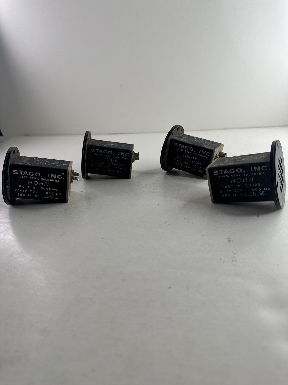 Lot Of 4 Staco Horn PN 30029 And 30029-1