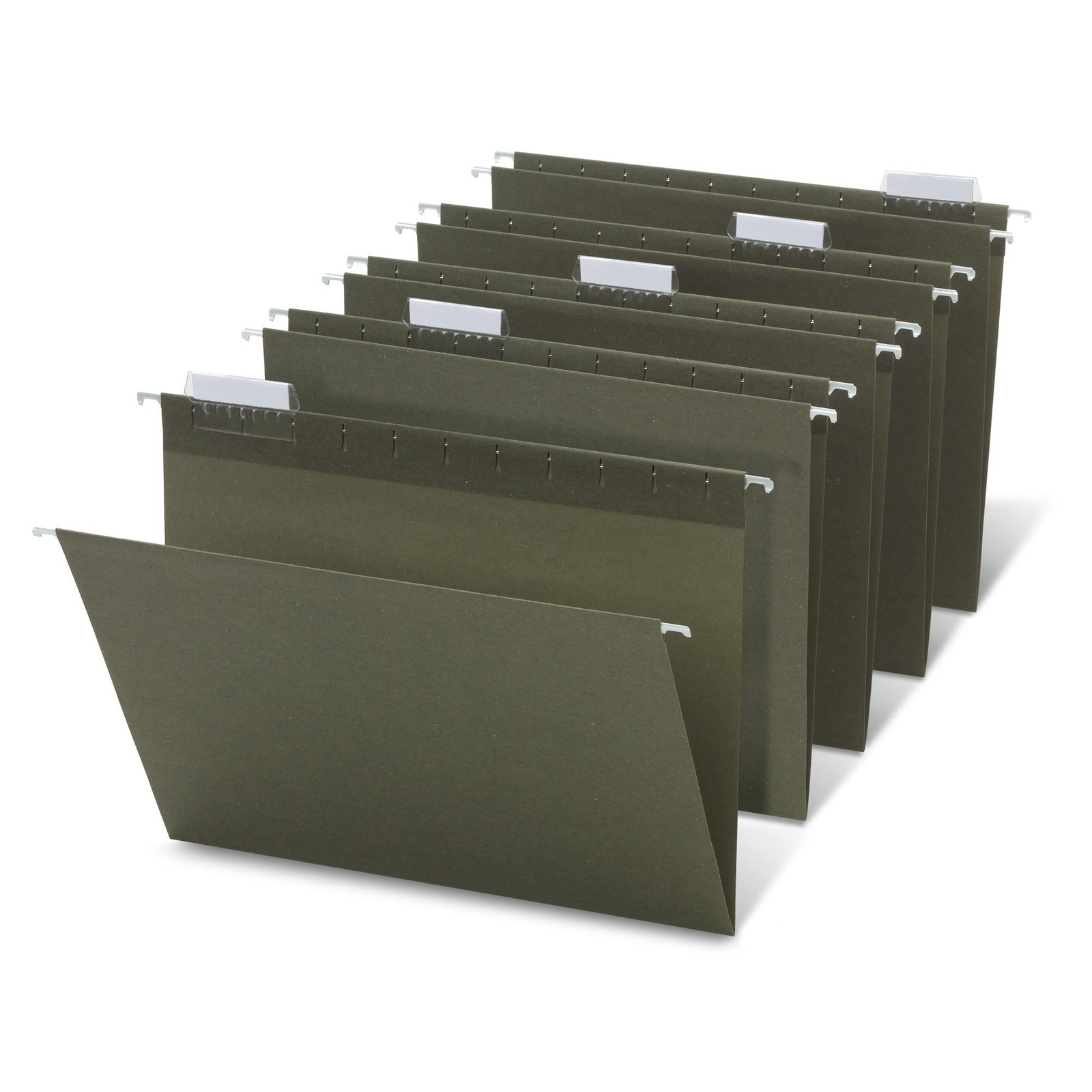 Office Depot Standard Green Hanging Folders, 1/5 Cut, Letter True,