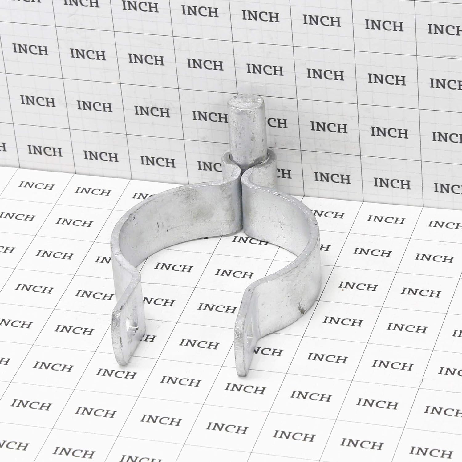 Secure 3" Chain Link Gate Hinges - Heavy-Duty Steel with Mounting Hardware