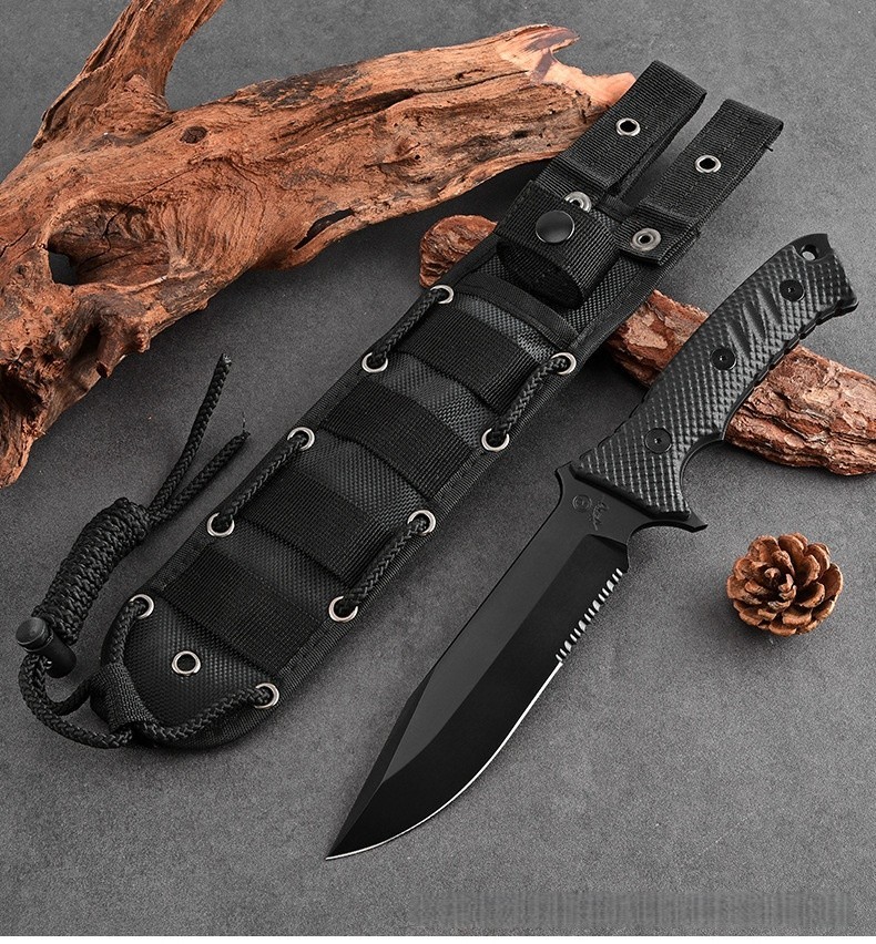 New CPM-magnacut Fixed Blade Linen Handle Collection Outdoor Tool Tools VTH118S