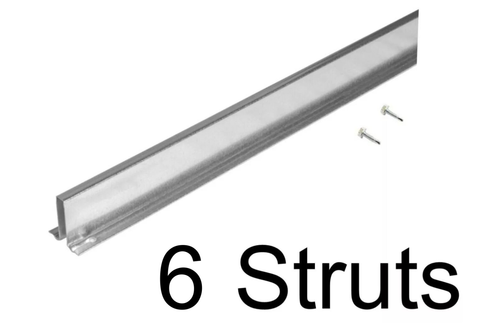 THE BEST Premium 20 Ga. Galvanized Garage Door Strut 8'  Wide Door (6 STRUTS)
