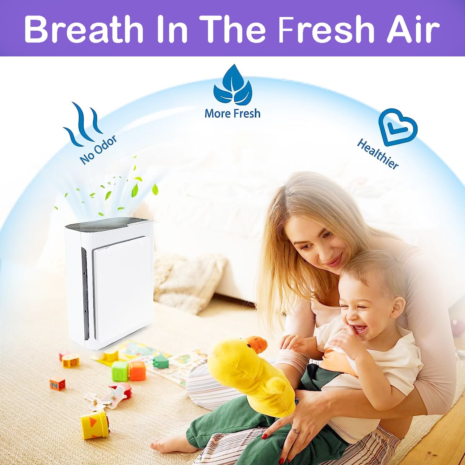 Replacement Carbon & HEPA 3-in-1 Filter for LEVOIT Vital 100 Air Purifier