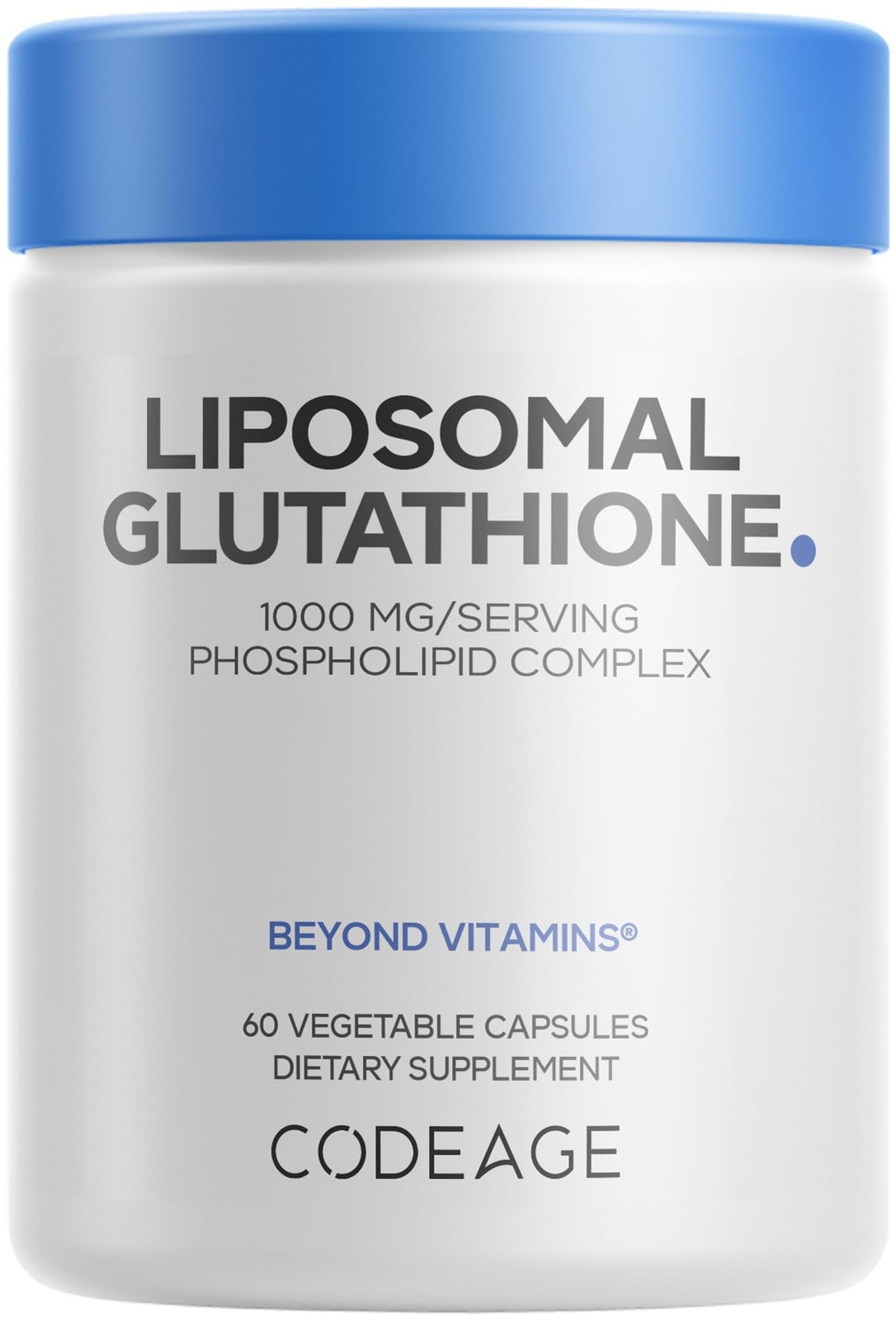 Codeage Liposomal Glutathione 1000 mg Supplement, 60 Count (Pack of 1)