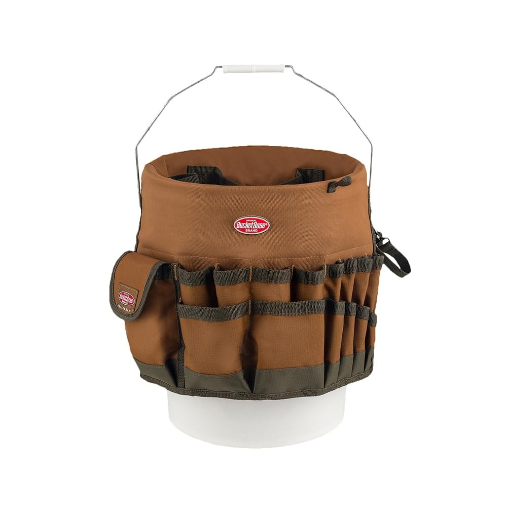 Bucket Boss The Bucketeer Bucket Tool Organizer In Brown 10030
