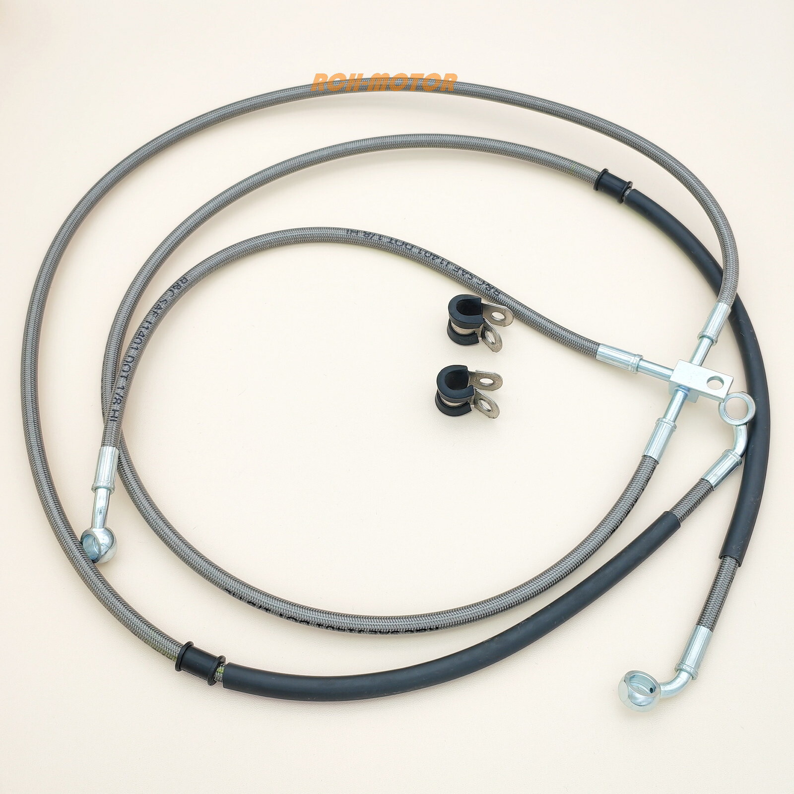 Braided Brake Hose Line for Can-Am 705601060 , 705601123 , 705601489