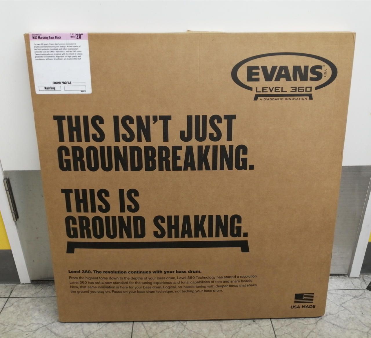 EVANS Drum Head BD22MX2B Used