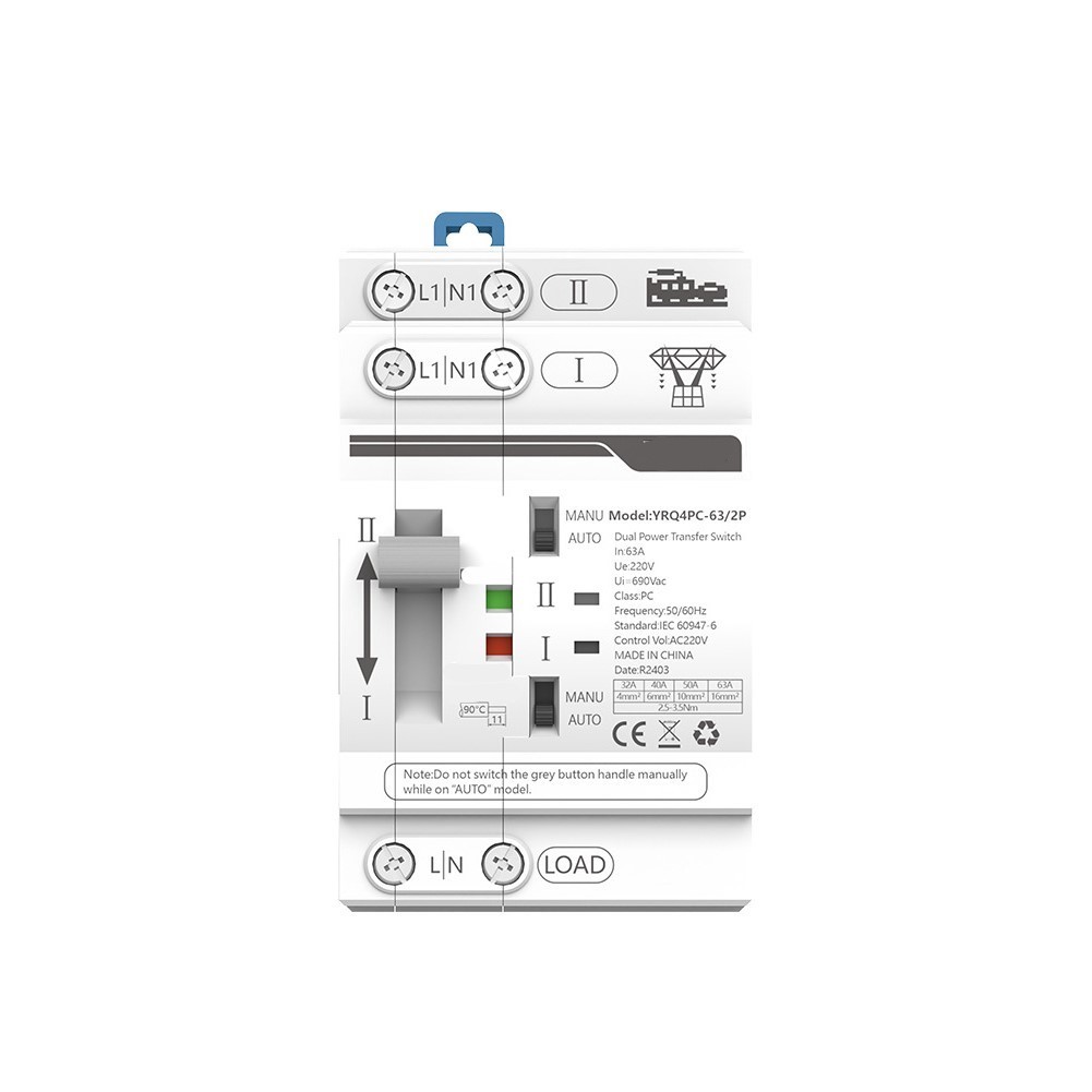 63A 220V Transfer Switch Advanced Technology High-powered Electrical Systems