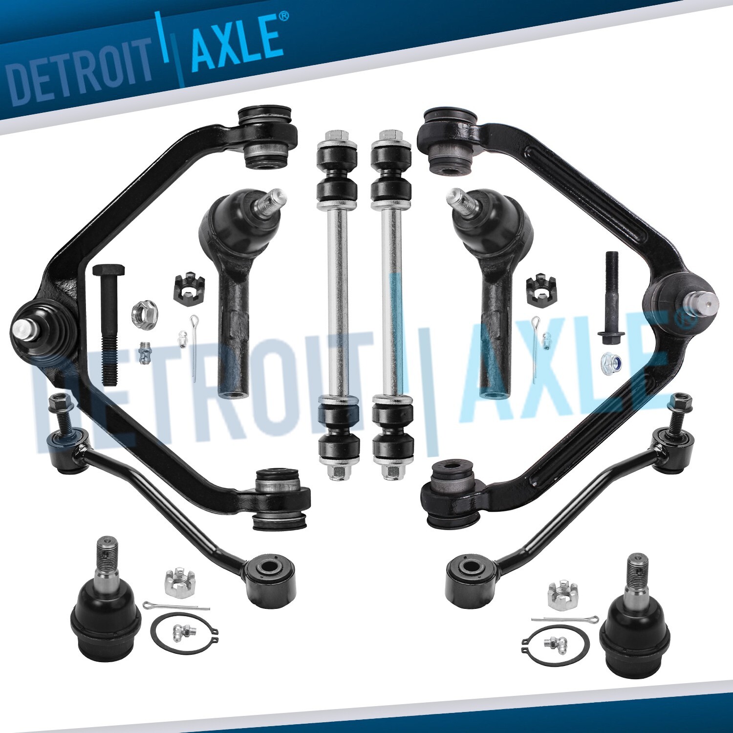 10pc Suspension Kit for 1998-01 Ford Explorer Mercury Mountaineer 1-Piece Design