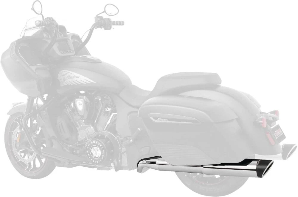 Freedom Performance Ghost 4.5" Slash Tip CH/BK Indian Challenger Pursuit IN00143