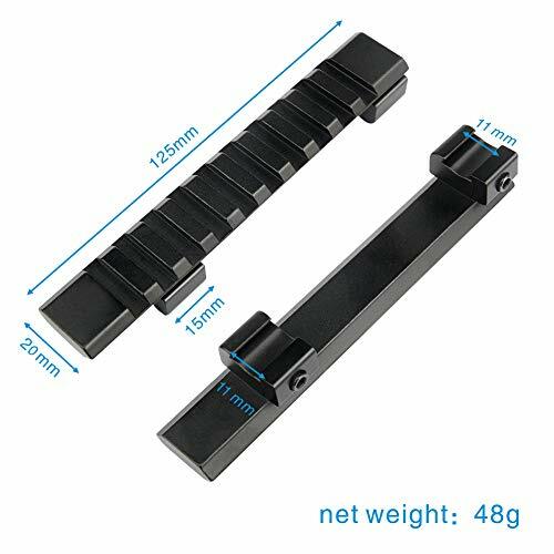 Extend 11mm Dovetail To 20mm Picatinny Rail Adapter Rifle Scope Base Mount