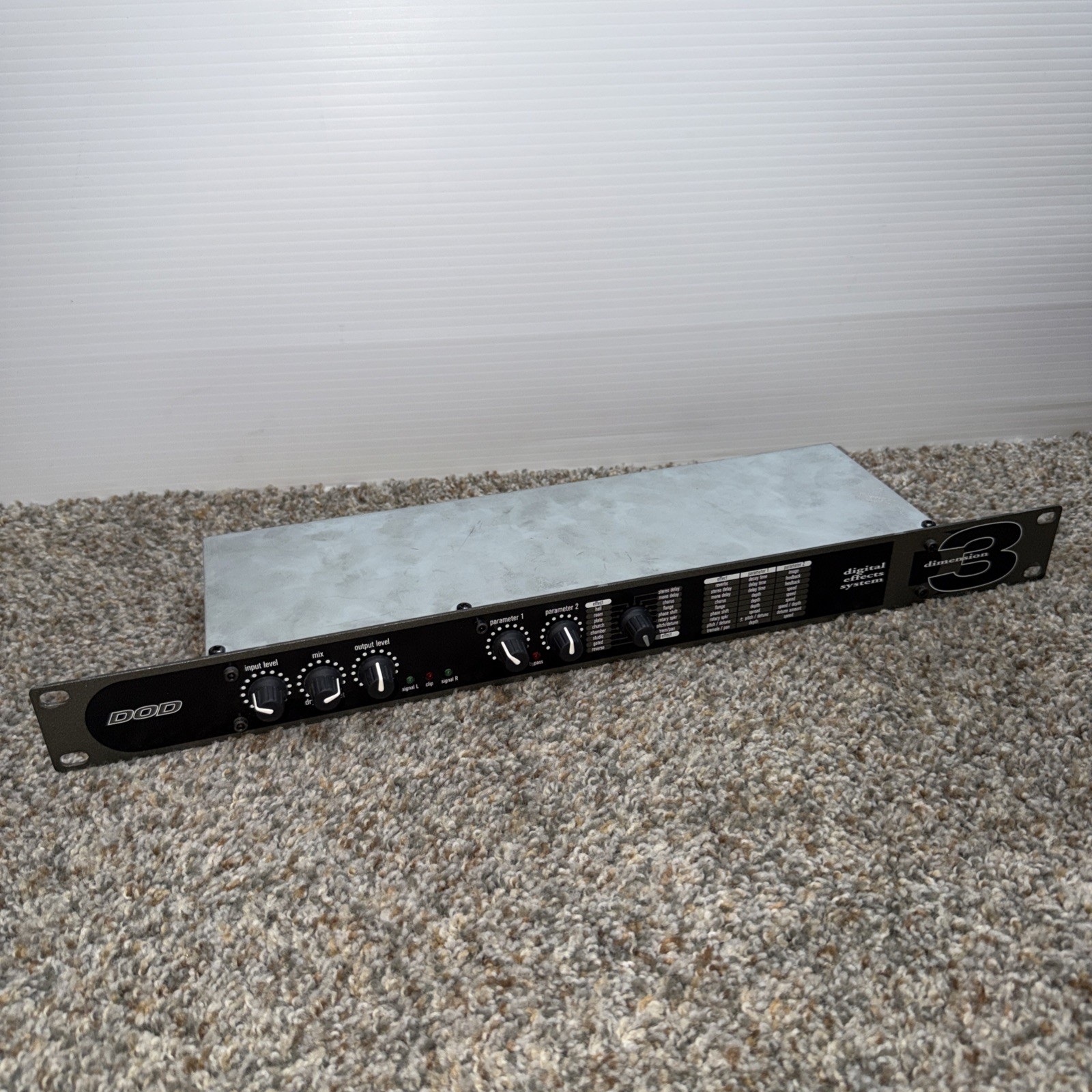 DOD D3 Dimension 3 Stereo Multi-Effect Rackmount  RARE!