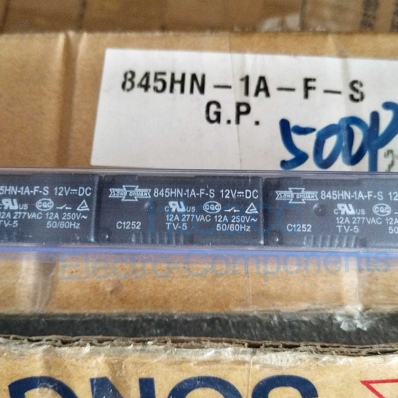 845HN-1A-F-S 12VDC 845H Power Relay 12A 250VAC 4Pins 10PCS