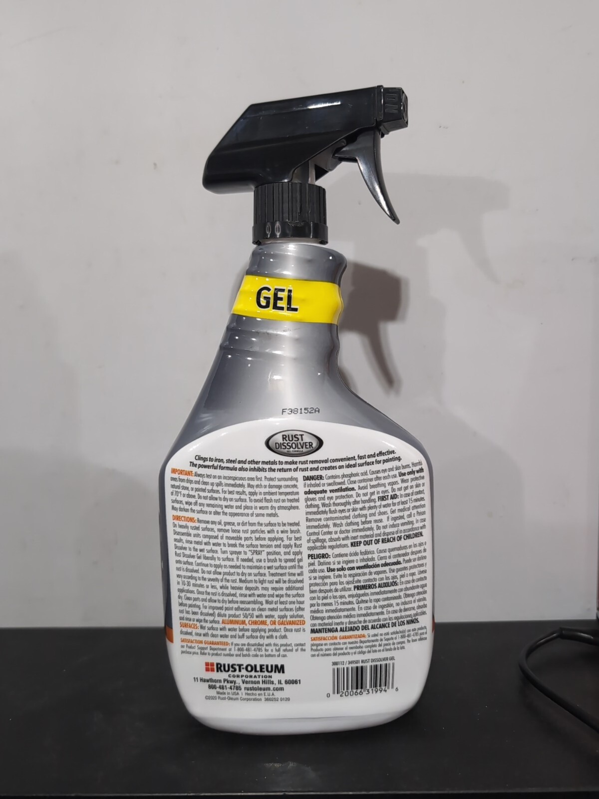 Rust-Oleum Rust Dissolver Gel Spray-300112, 32 oz