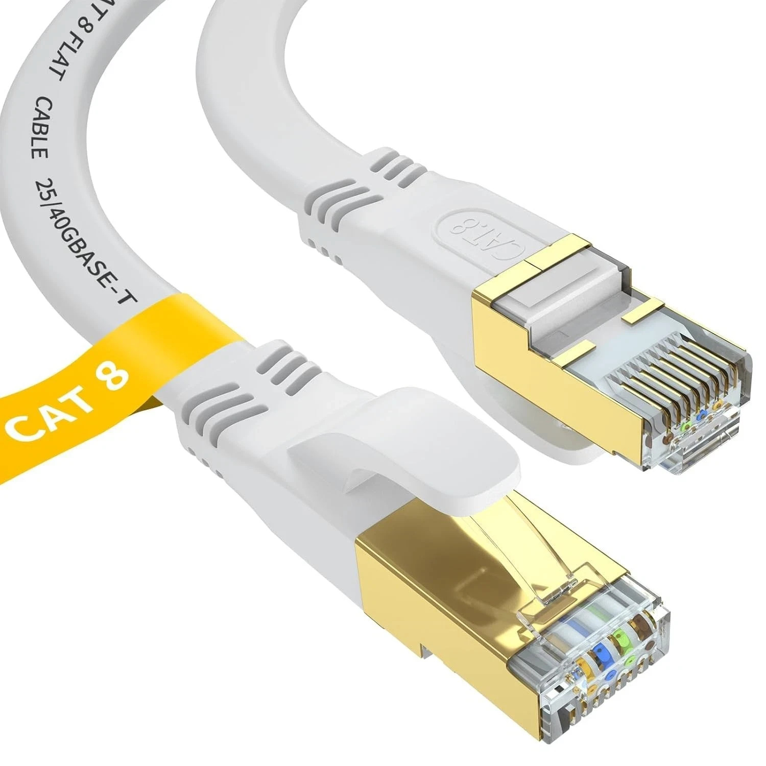 Cat 8 Ethernet Cable 6 FT, Outdoor&Indoor High Speed Heavy Duty Network LAN Inte