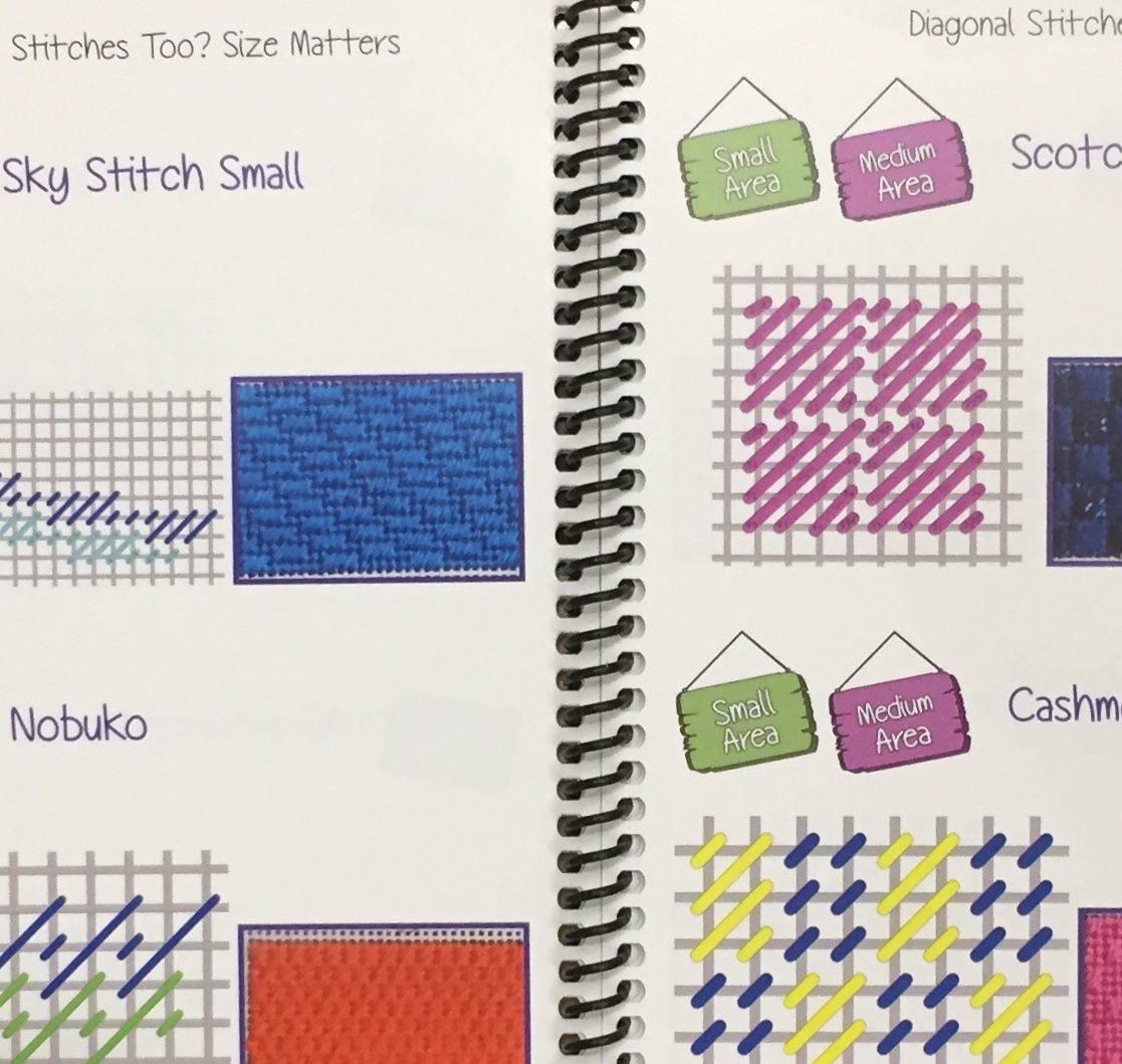 Needlepoint Stitch reference Book 2 Got Stitches too Size Matters Gone Stitching