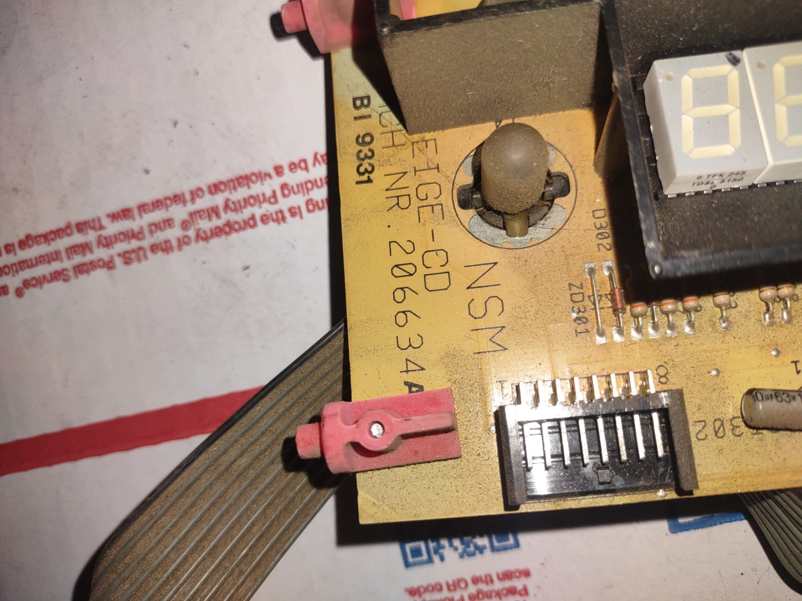 nsm jukebox arcade display pcb #30